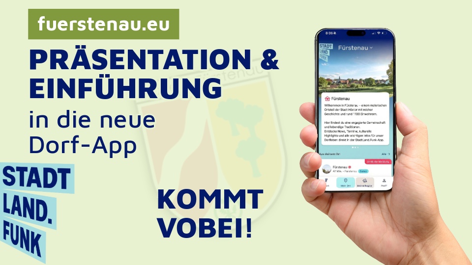 Einladung zur Präsentation & Einführung in unsere neue Dorf-App