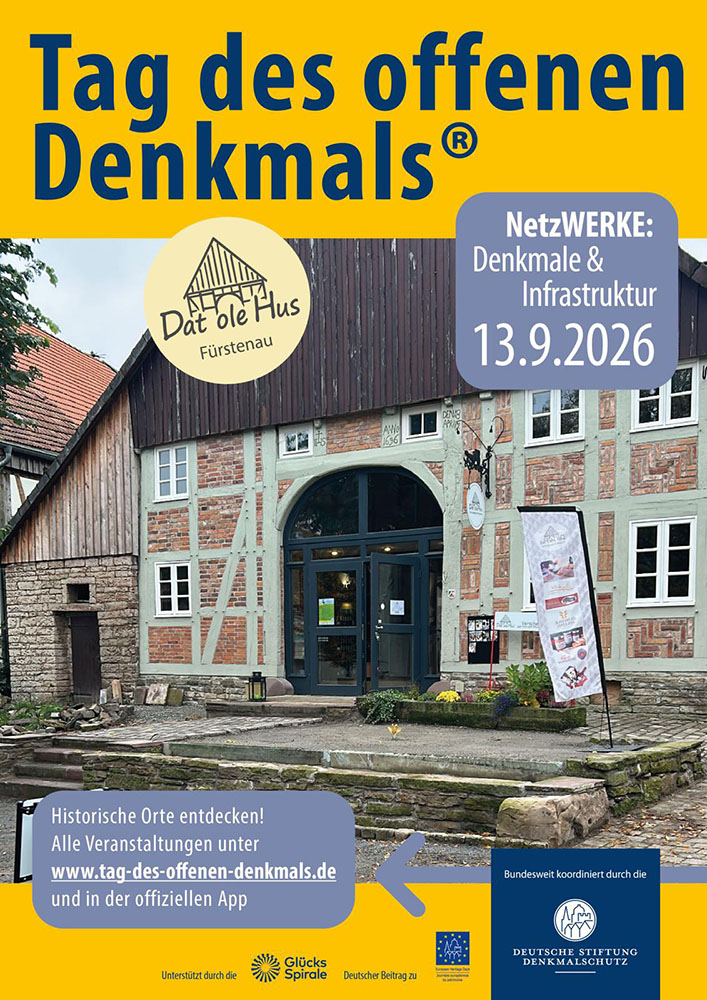 Einladung zum Tag des offenen Denkmals im „Dat ole Hus“ in Fürstenau