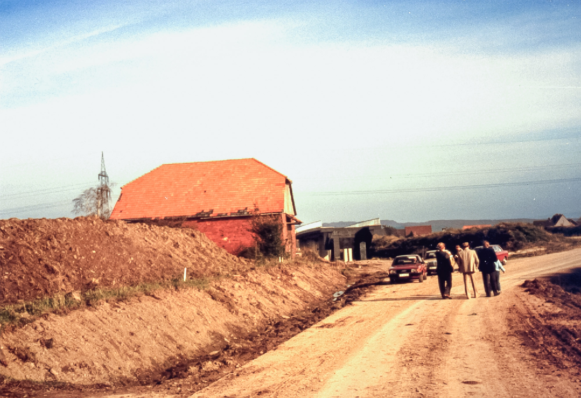 Hohehäuser Straße außerhalb von Fürstenau - 1984