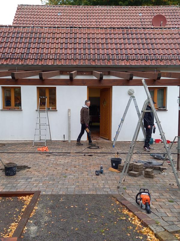 Überdachung Feuerwehrgerätehaus Oktober 2022